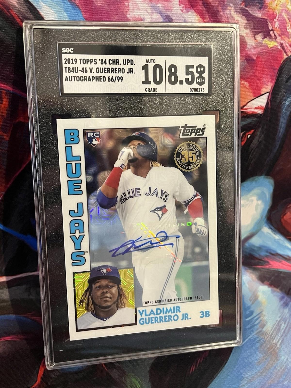 2019 Topps Chrome Update Vladimir Guerrero Jr. ROOKIE AUTO /99 SGC 10/8.5 RC