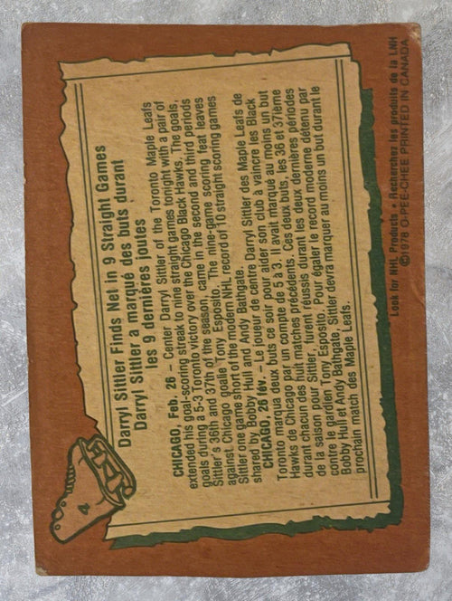 1978 Darryl Sittler Signed Auto Highlights Toronto Maple Leafs Vintage Hockey PR