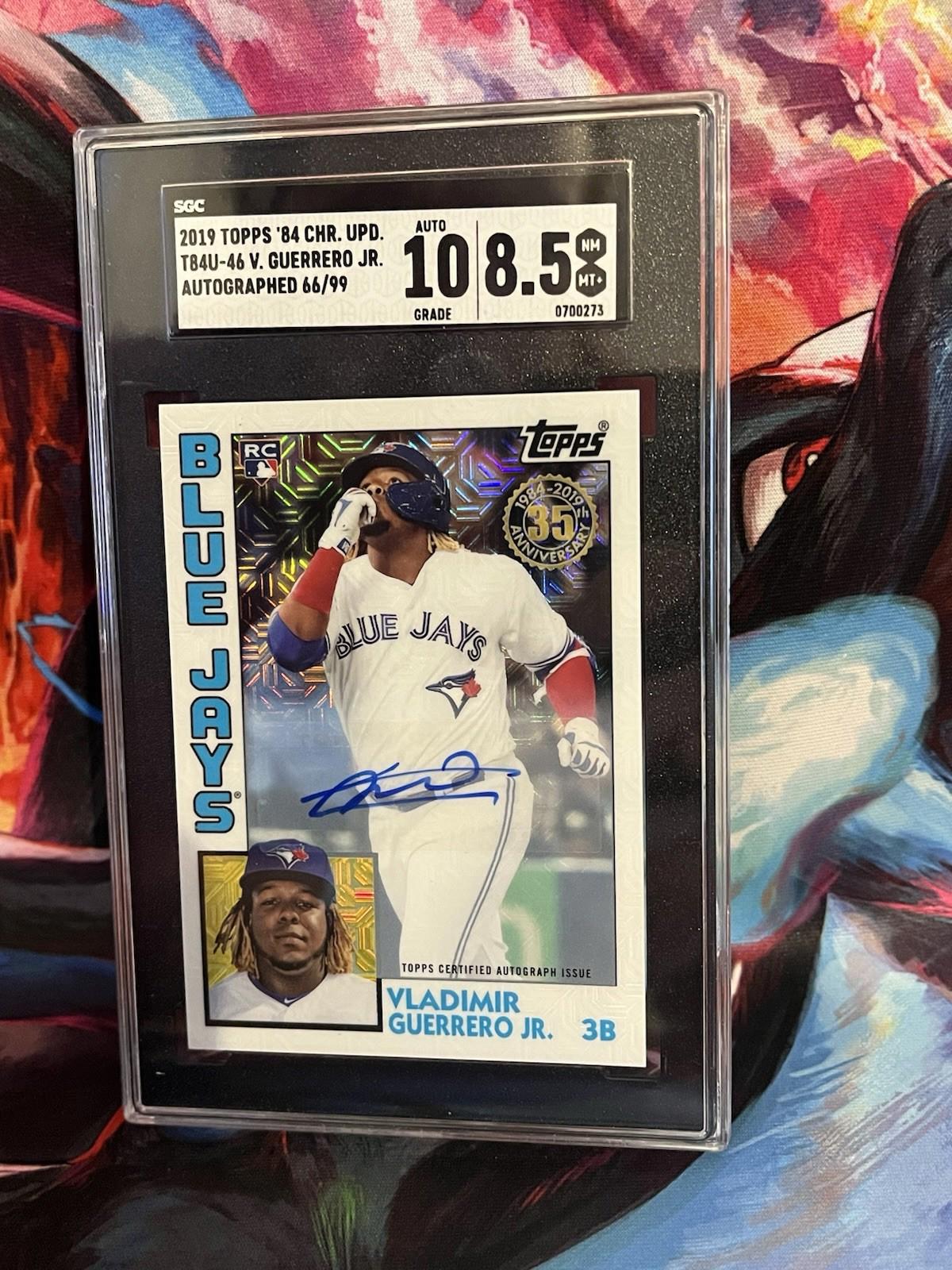 2019 Topps Chrome Update Vladimir Guerrero Jr. ROOKIE AUTO /99 SGC 10/8.5 RC